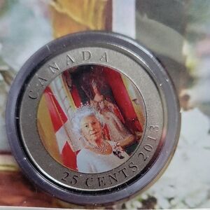 2013 RCM 25c HM Queen Elizabeth II Coronation Coin